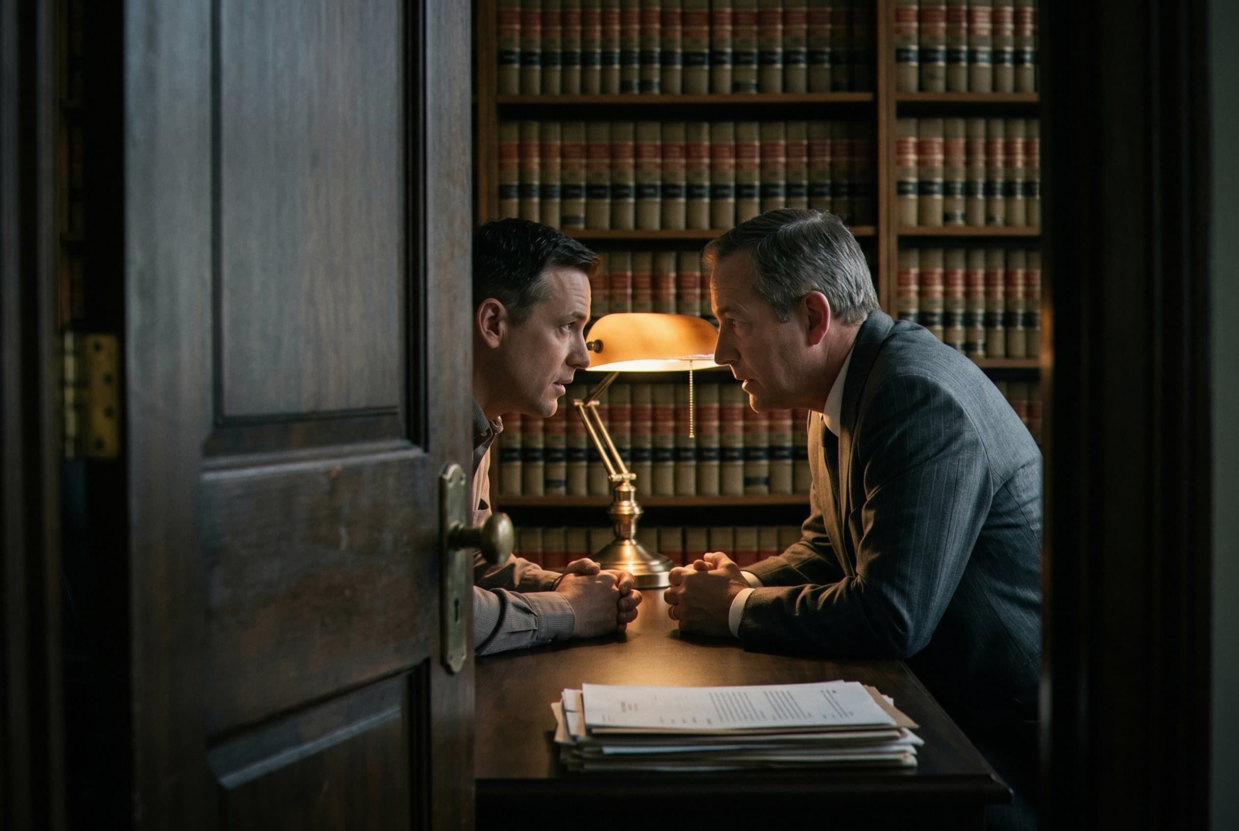 Confidential attorney-client case discussion